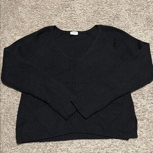 Abercrombie & Fitch Black V Neck Sweater Soft A&F Collection| Size XS